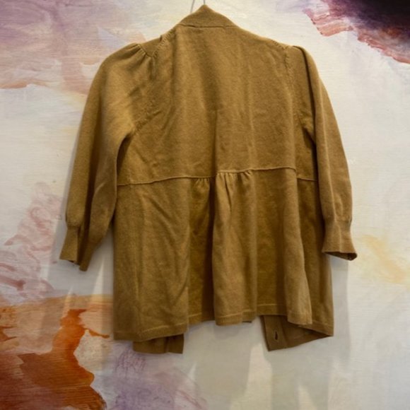 525 America Tan Cashmere Cardigan - Picture 3 of 3